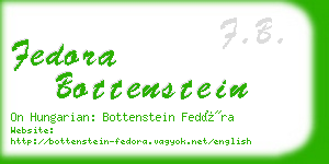 fedora bottenstein business card